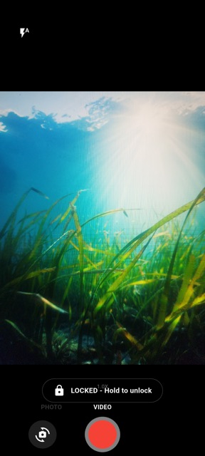 Underwater Cam screen locked